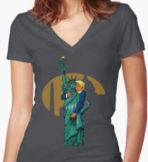 'Merica! Women's Fitted V-Neck T-Shirt