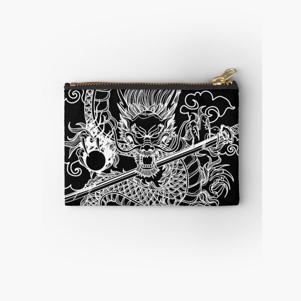 Item preview, White Chinese Dragon with Black Background designed and sold by SoccaTamam.