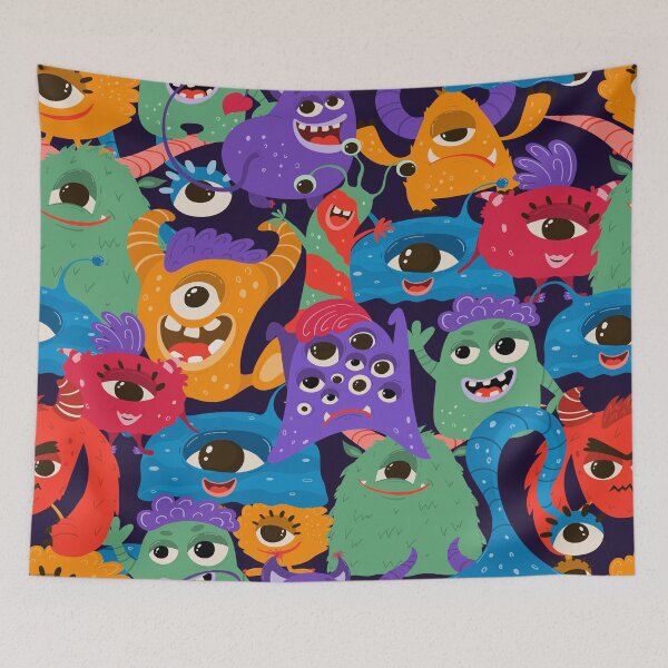 Item preview, Funny Halloween monsters seamless pattern. endless background with Cartoon Style designed and sold by king's Outfit.