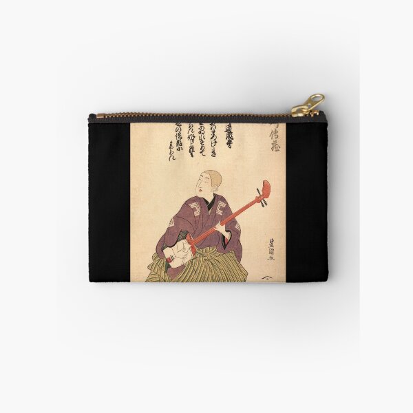 Item preview, Shamisen player - Japanese Woodcut Prints designed and sold by mosgol.