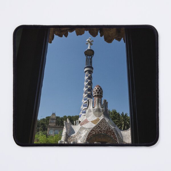 Item preview, Fanciful Trencadis Tilework - Antoni Gaudi’s Entrance Pavilion at Park Guell designed and sold by Georgia Mizuleva.