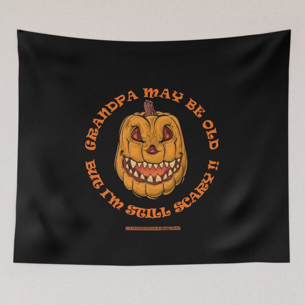 Item preview, Grandpa funny scary Halloween pumpkin jack o lantern candy teeth designed and sold by studio17designz.