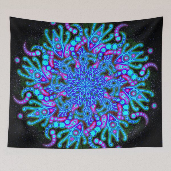 Item preview, Blue Party Mandala  designed and sold by LindsayCat.
