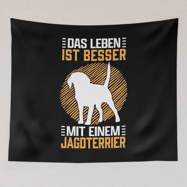 Artikelvorschau, Leben mit Deutscher Jagdterrier Jagdhund Spruch entworfen und verkauft von madgrfx.