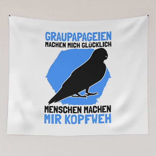 Item preview, African gray parrots make happy bird parrot designed and sold by madgrfx.