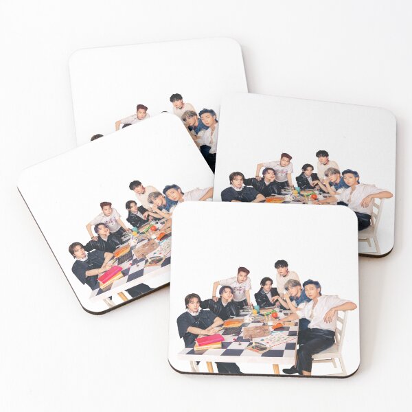 Item preview, BTS OT7 Butter Cream Version Sticker designed and sold by di-the-dreamer.