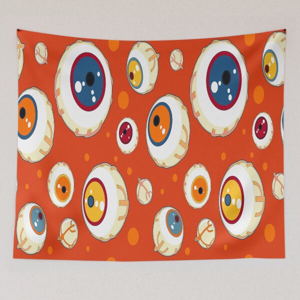 Item preview, Halloween Orange festive seamless pattern. endless background with Monster Eyes designed and sold by king's Outfit.