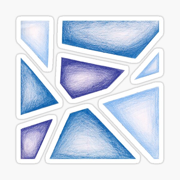 Blue Shards Sticker
