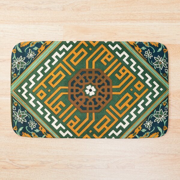 Item preview, Floral Meander Ornamental Carpet Rug Pattern designed and sold by hockeng.