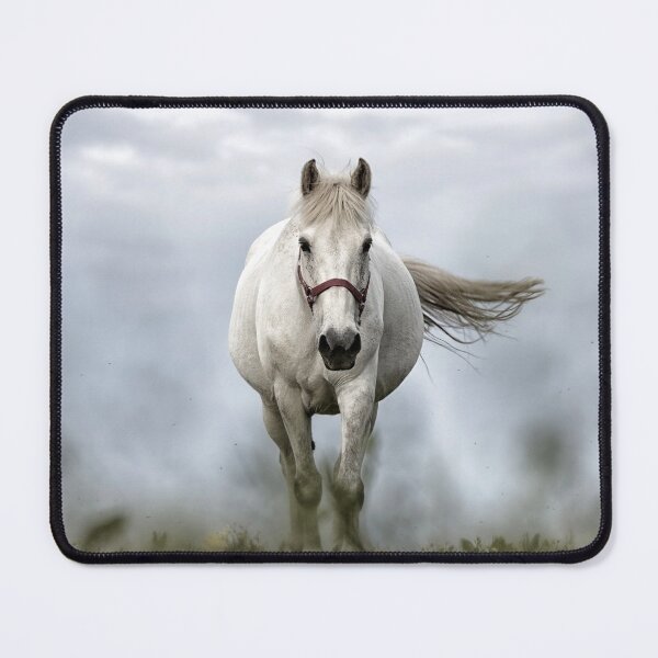 Item preview, White horse galloping designed and sold by fourretout.