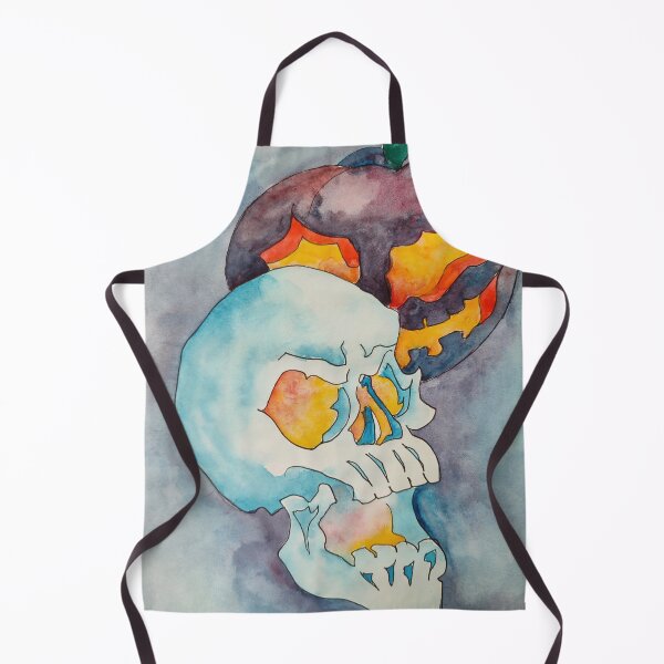 Item preview, Halloween Skull and Pumpkin designed and sold by Elenstyleart.