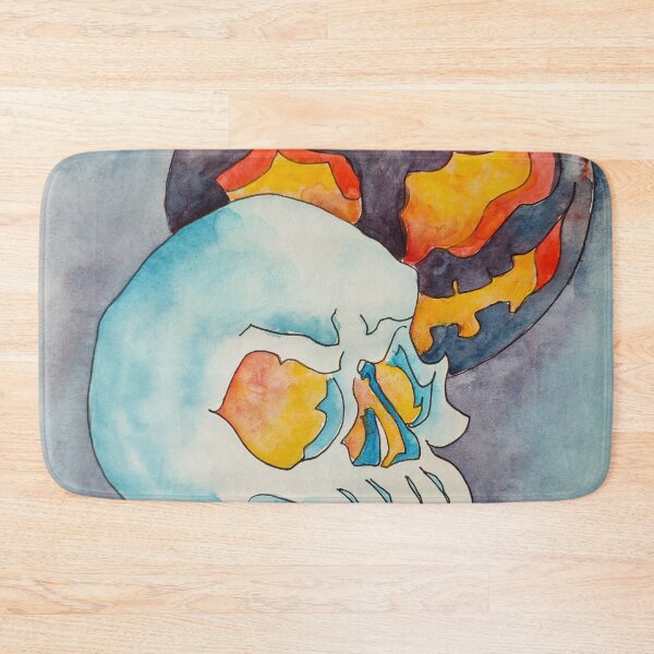 Item preview, Halloween Skull and Pumpkin designed and sold by Elenstyleart.