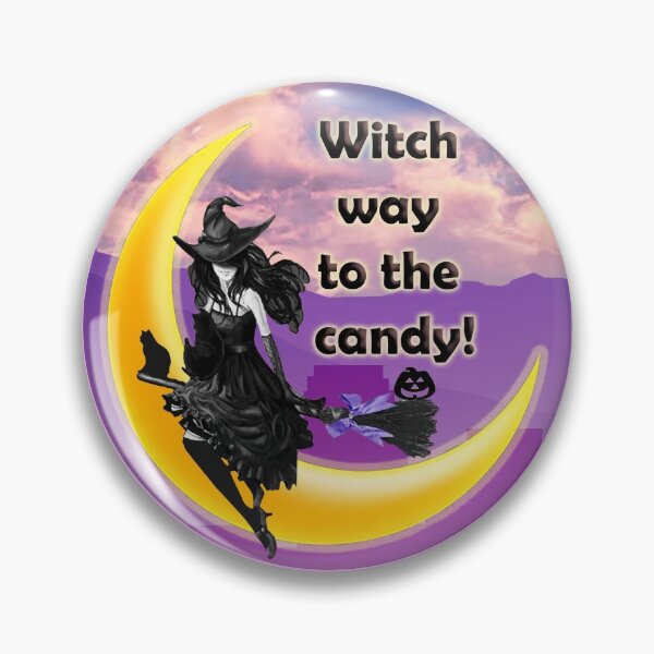Item preview, Witch way to the candy (circle) designed and sold by NyengRepublic.