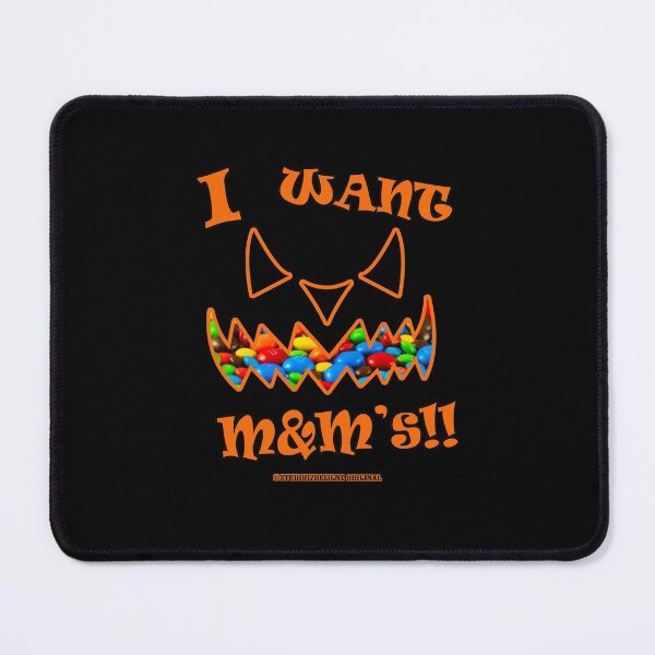 Item preview, Scary Halloween monster wants M&M's mars candy trick or treat designed and sold by studio17designz.
