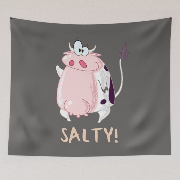 Item preview, Salty Cow. Cartoon image and text 3. designed and sold by JellyBeenzz.
