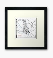Oxford (blue) Framed Print