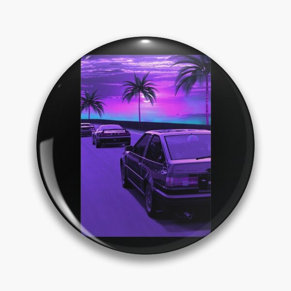 Item preview, AE86 TRUENO retrowave outrun Poster designed and sold by PaulaStokes2.