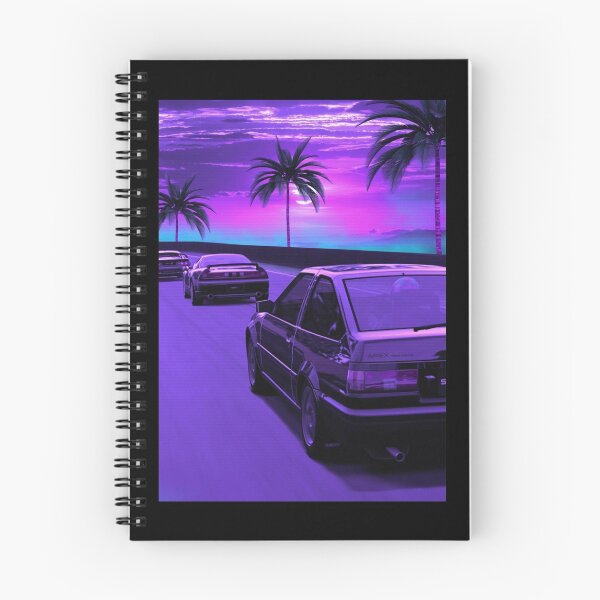 Item preview, AE86 TRUENO retrowave outrun Poster designed and sold by PaulaStokes2.