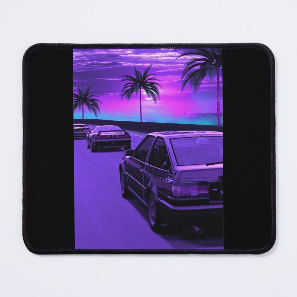 Item preview, AE86 TRUENO retrowave outrun Poster designed and sold by PaulaStokes2.