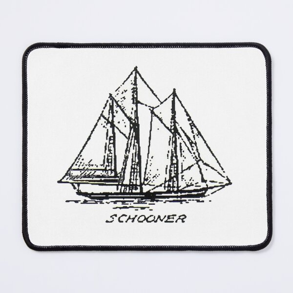 Item preview, Sail Ship, Schooner (Black and white). designed and sold by timothybeighton.