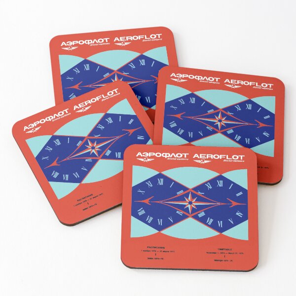 Item preview, WE'RE FLYING AEROFLOT - TIMETABLE designed and sold by ThrowbackAds.
