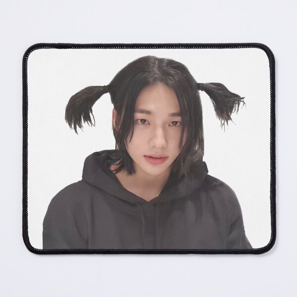 Item preview, Stray Kids - Hyunjin - Pig Tails Cute Hair designed and sold by BobaBit.