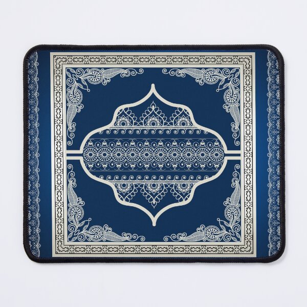 Item preview, Greek Key Border Blue Cream Moroccan Design designed and sold by Yiorgos Designs.