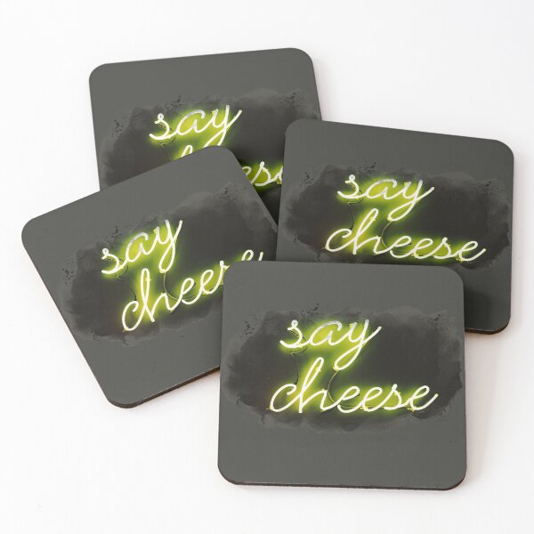 Item preview, Say cheese aquarelle neon text designed and sold by Aqua-Diamond.