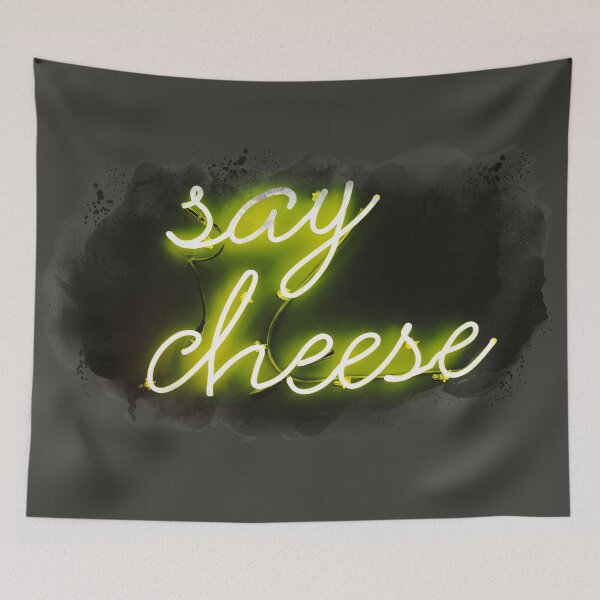 Item preview, Say cheese aquarelle neon text designed and sold by Aqua-Diamond.