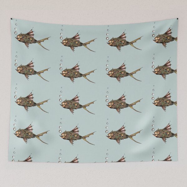 Item preview, Steampunk fish designed and sold by Jenny Wood.