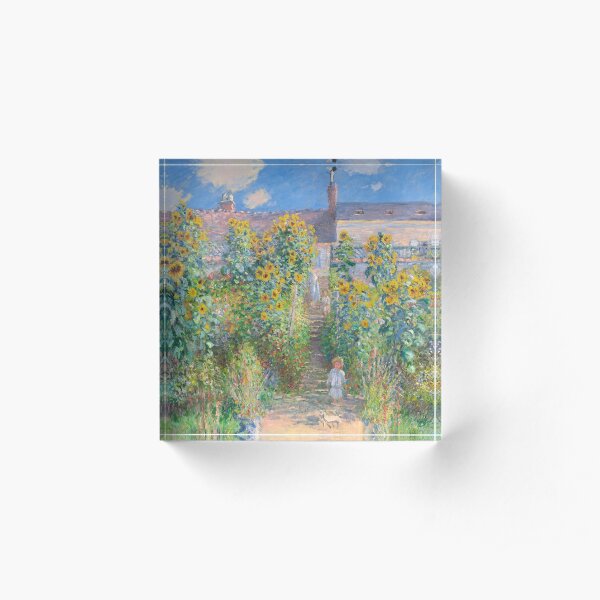 The Artist's Garden at Vétheuil Acrylic Block