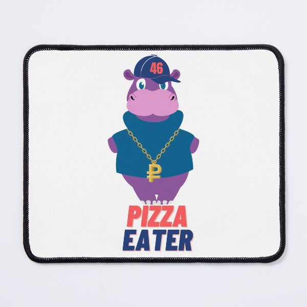 Item preview, Pizza Eater, Pizza Addicted, Pizzalover, Pizza Team, Pizza Fan, Hipster Hippo, Hipster, Hip Hop Hippopotamus designed and sold by Airmilly Store.