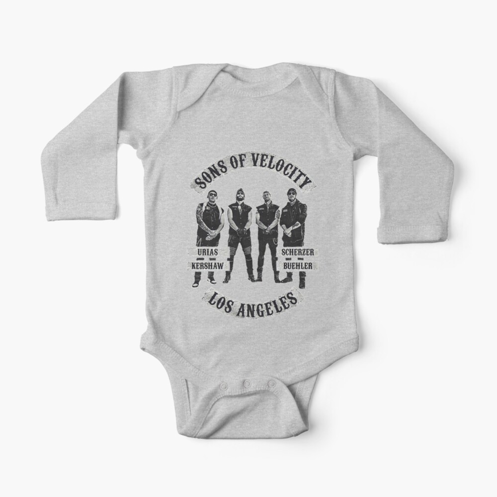 Julio Urias Baby Clothes, Los Angeles Baseball Kids Baby Onesie