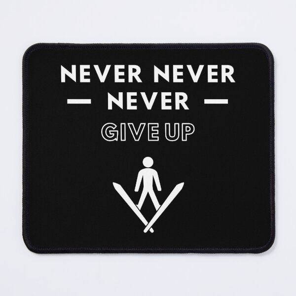 Item preview, Skiing: Never never never give up designed and sold by TheGreenGoat.