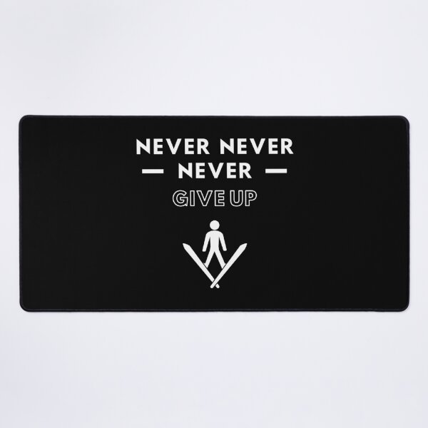 Item preview, Skiing: Never never never give up designed and sold by TheGreenGoat.