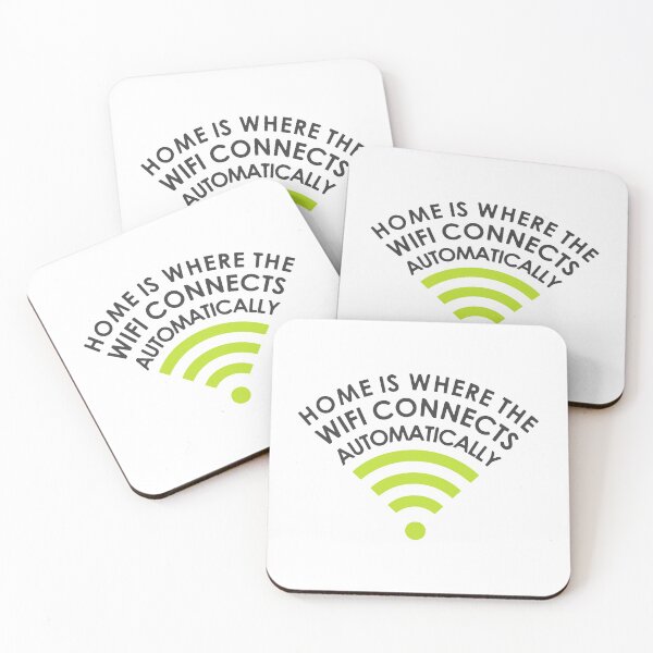 Item preview, Home is where the wifi connects automatically designed and sold by designdroplet.
