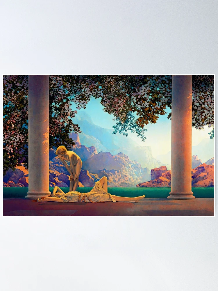 Daybreak Maxfield Parrish Art Print 1922 Mythological Painting | Poster