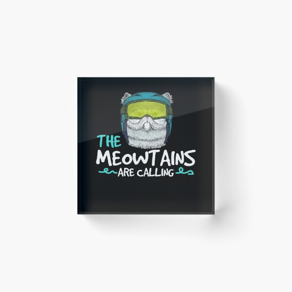 Item preview, The Meowtains Skiing Winter Sports designed and sold by MooonTees.