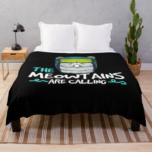 Item preview, The Meowtains Skiing Winter Sports designed and sold by MooonTees.