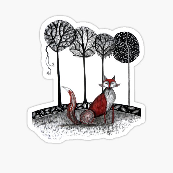 Never out fox the fox Sticker