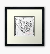 Birmingham (blue) Framed Print