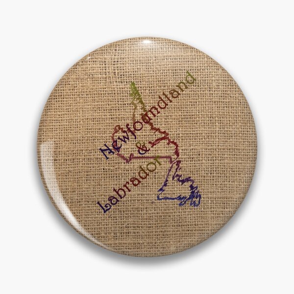 Item preview, Newfoundland And Labrador Province Map On Burlap Background designed and sold by LashCreations.