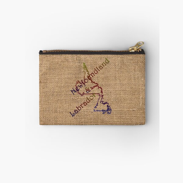 Item preview, Newfoundland And Labrador Province Map On Burlap Background designed and sold by LashCreations.