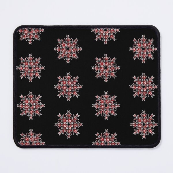 Item preview, Red Plaid Tartan Christmas Snowflake designed and sold by designandclouds.
