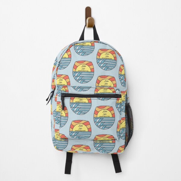Item preview, Alder Lake Beach Washington WA Retro Water Sunrise and Sunset designed and sold by palmettodigital.