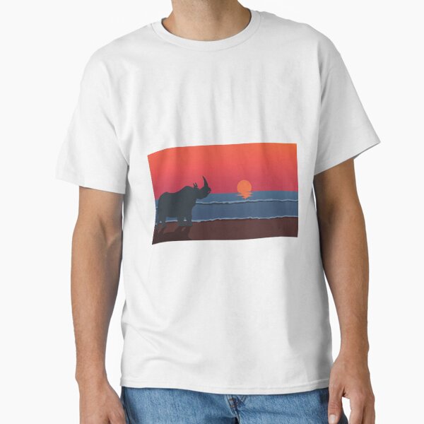 Rhino Sunrise TM Artwork - The Rhino rising to the light of the surnrise Classic T-Shirt