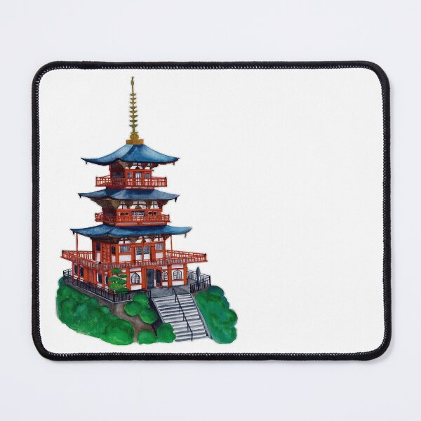 Item preview, Watercolor - Seigantoji pagoda designed and sold by Karolien Kenis.