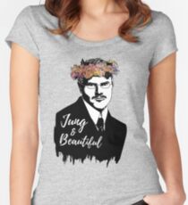 Camiseta entallada de cuello redondo Jung y hermoso