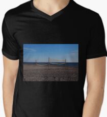Sand Volleyball T-Shirt mit V-Ausschnitt für Männer