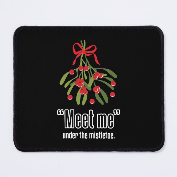 Item preview, “Meet me” under the mistletoe., Christmas decorations. designed and sold by Cushy Digital.